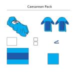 Hospital Medical Sterile Universal Caesarean C-Section Disposable Surgical Pack