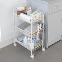 Buy cheap Rustproof 3 Tier Stainless Steel Cart , 10kg Bearing Steel Basket Trolley product