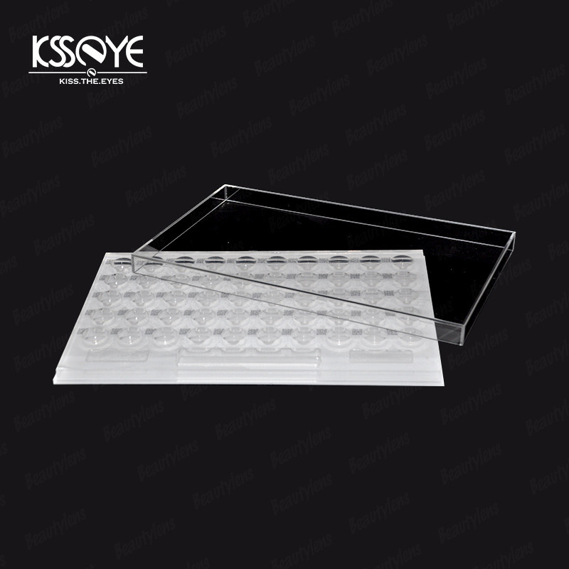 Clear Acrylic Daily Contact Lens Organizer Case Box For Optical Shop Display