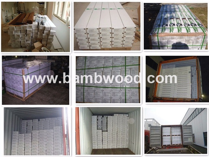 Projects Solid Wood Grain Fireproof Moso Bamboo Decking Boards