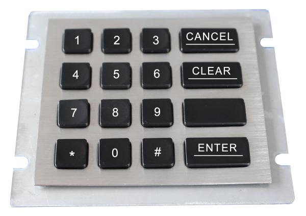 Quality Waterproof 16 Keys Polymer Keys Numeric Metal Keypad With Usb for sale
