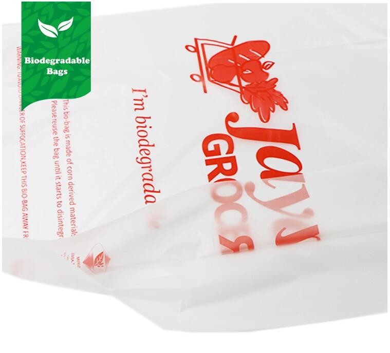 Biodegradable Compostable PBAT Handle Bag,Compostable Handy Bag, Die Cut Handle, Soft, Handle Compostable Trash Bag
