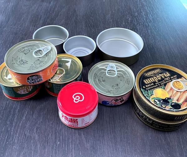 Buy cheap 200 Gram Round Tinplate Packaging Can Packed With Beef / Fish / Food Grade Inner Coating from wholesalers