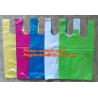 Buy cheap Corn Starch Eco PLA 100% Compostable Plastic t-shirt Shopping Bags,disposable carry shopping bags 100% compostable corn from wholesalers