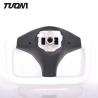 Buy cheap White Leather Tesla Carbon Fiber Steering Wheel Model X Model S from wholesalers