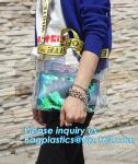 Metallic Transparent PVC Beach Handbags Shoulder Bags Wholesale For Summer,