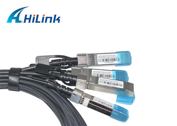 Buy cheap Switch Direct Attach Copper 40G QSFP+ Direct Attach Cables QSFP-4SFP10G-CU3M DAC Cable from wholesalers