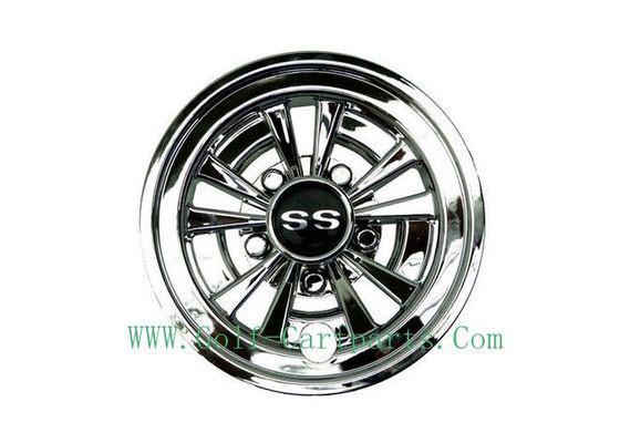 Buy cheap Durable 8 Golf Cart Wheel Covers Easy Installation Deep Dish Shiny Black from wholesalers