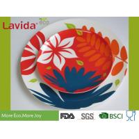 Buy cheap Colorful Garden Melamine Plates Bowls , 10"/ 8" Shatter Proof Melamine Christmas product