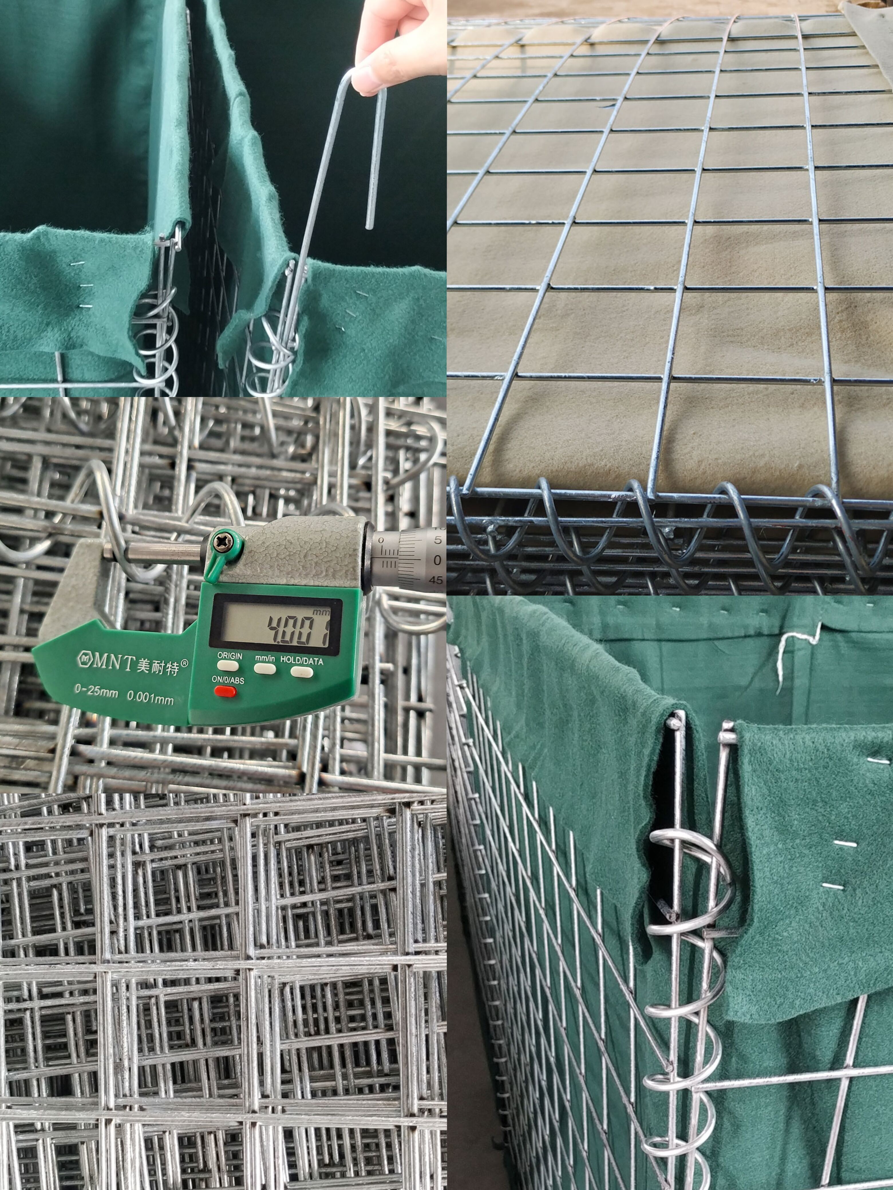 Galvanized Welded 5.00mm Wire Military Barrier Gabion Sand Bag UV Resistance