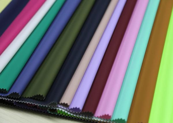 Buy cheap 0.3 - 0.4mm Thickness PU Synthetic Leather Dry Process For Garment And Raincoat from wholesalers
