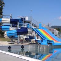 Buy cheap Wear Resistance Fiberglass Hotel Pool Slide For Entertainment product