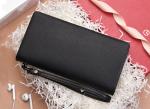Purse lady Custom logo leather long handbag 2019 stylish simple zipper multi