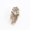 Buy cheap Rose Gold Fashion Brooch Pin Rose Shape For Clothes 6cm Size Copper Material from wholesalers