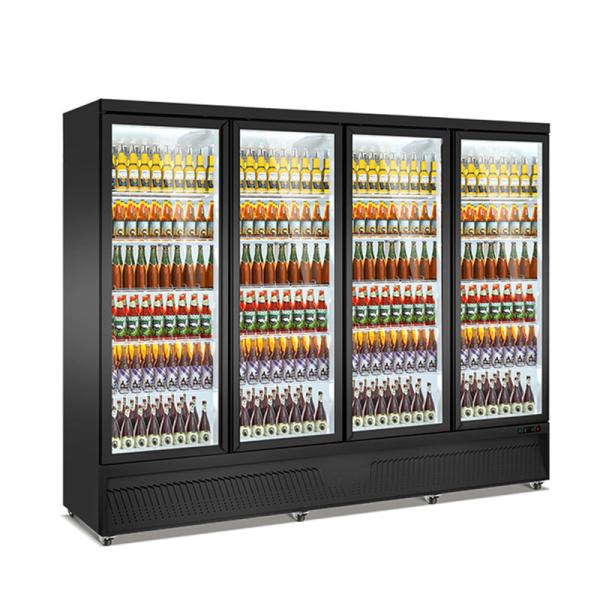 Buy cheap Upright 4 Glass Doors Display Fridge Supermarket Refrigerated Showcase from wholesalers