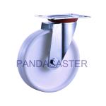 White 5 Inch Replacement Caster Wheels , Swivel Industrial Wheels For Furniture