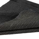 165GSM 90% Nylon 10% Conductive Black Silver Knitted Fabric With Super Earthing