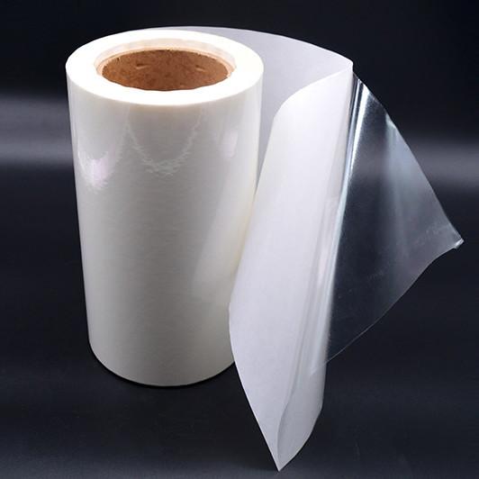 Transparent PET 50um Acrylic Glue White Glassine Liner WG3333 Model Self
