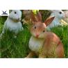 Buy cheap Realistic Rabbit Model Life Size Fiberglass Statues For Amusement Park Decoration from wholesalers