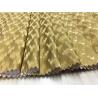 Buy cheap Fashion Ladies Coat Polyurethane Synthetic Leather 0.5mm Gold Pearlied Peacock Tail Design from wholesalers