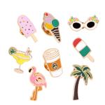 Metal Food Lapel Pin Badge Logo Custom Ice Cream Soft Hard Enamel Pin