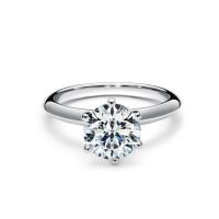 Buy cheap T Classic 6 Prongs Engagement Ring Solitaire Ring 18K White Gold/Platinum product