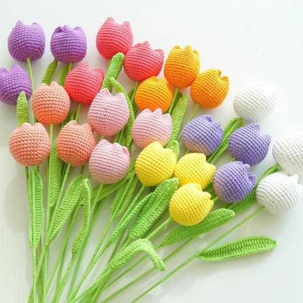 Knited Pile Tulip Eternal Bloom Unique and Long-Lasting Floral Gift in Multiple