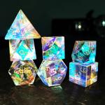 Role Playing Game Acrylic Dice Set Bulk Polyhedral Dice 10 sided