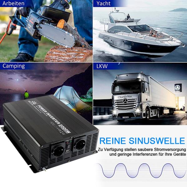 Single Phase Black Modified Sine Wave Power Inverter 2KW for Off Grid Solar