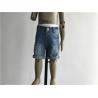 Buy cheap High Fashion Medium Wash Denim Jeans , Boys Ripped Denim Shorts TW78602 TW78603 from wholesalers