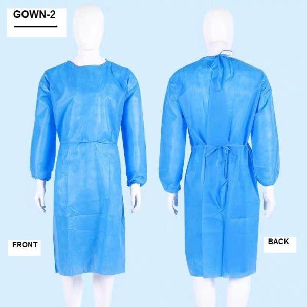 Buy cheap PP Disposable Medical Gowns Lightweight Non Woven With Elastic Cuff Non Sterile from wholesalers