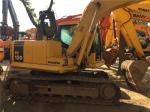 Used Komatsu PC130 Crawler Excavator SAA4D95LE-5 engine 12T weight with Original