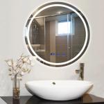 600MM Round Bathroom Mirror With Lights / Frame / Bluetooth