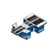 Buy cheap 9' Shop Conveyor Belt Checkout Counter 220V / 50Hz Double - sided Metallic from wholesalers