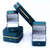 Buy cheap 10*10*5.5cm Handmade Luxury Leather Jewelry Box for End Accessories Made in Hanhong from wholesalers