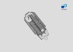 USB 3.0MM A TYPE 9PIN FEMALE DIP 180° CURVED FOOT EDGE Gold-Plated BLACK