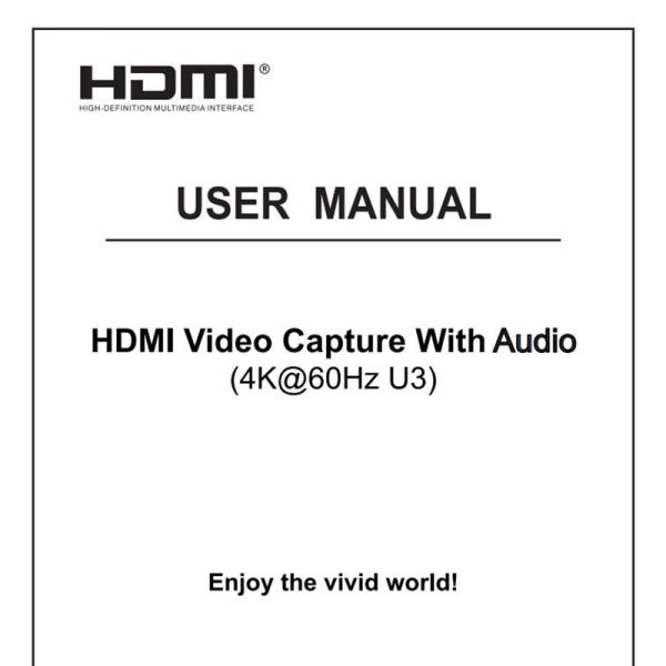 Professional 4K 60Hz HDMI To USB3.0 Video Capture Card With Audio Output And USB 3.0