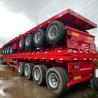 Buy cheap 4axles 3axles 20ft 40ft Flatbed Container Chassis Semi Trailer With Container Locks For Sale from wholesalers