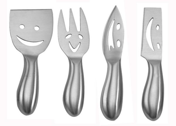 Buy cheap 4PCS stainless steel cheese knife set with gift box for cheese tool from wholesalers