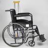 Buy cheap Solid Castor Folding Steel Wheelchair With Black Powder Coating Frame from wholesalers