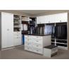 Buy cheap Bedroom Cabinet Walk In Closet Wardrobe MDF White Design Blum / Dtc Hardware from wholesalers