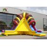 Buy cheap Triple Lanes Volcano PVC Inflatable Dry Slide With 24 Months Guarantee from wholesalers