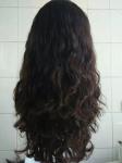 Virgin Brazilian Hair Jewish Wig 16 Inches #2 Color Big Layer Wave Style