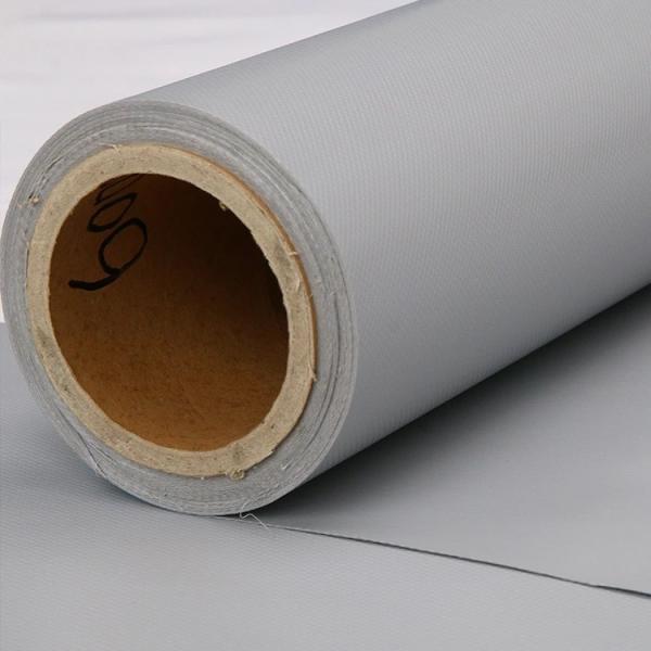 Buy cheap 500-600g PVC Coated Tarpaulin Fabric Transportation Fabric Waterproof And Dust Proof Door Curtain Gray from wholesalers