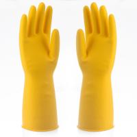Buy cheap Waterproof PVC Hand Gloves Chemical Resistant For Household Cleaning product