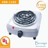 Buy cheap ESB-1103 1100 Watt low price Compact Single Buffet Burner Electric Hot Plate, Black, UL approved, Back to school item from wholesalers