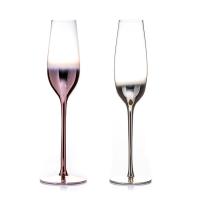 Buy cheap New Lead - Free Crystal Glass Decorated Champagne 120ml Wine Glass Set product