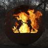 Buy cheap Wildfire Horse Themed Outdoor Sphere Corten Steel Fire Pit 80cm 90cm from wholesalers