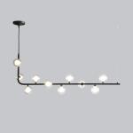 Nordic Chandelier Lighting For Kitchen Bar Table long chandelier French Design