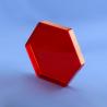 Buy cheap Hexagon Shape Red Acrylic Tray Organizer PMMA Plexiglass Lucite Serving Tray from wholesalers